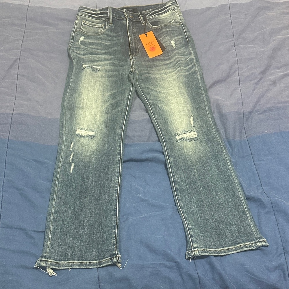 Classic Blue Straight Leg Jeans